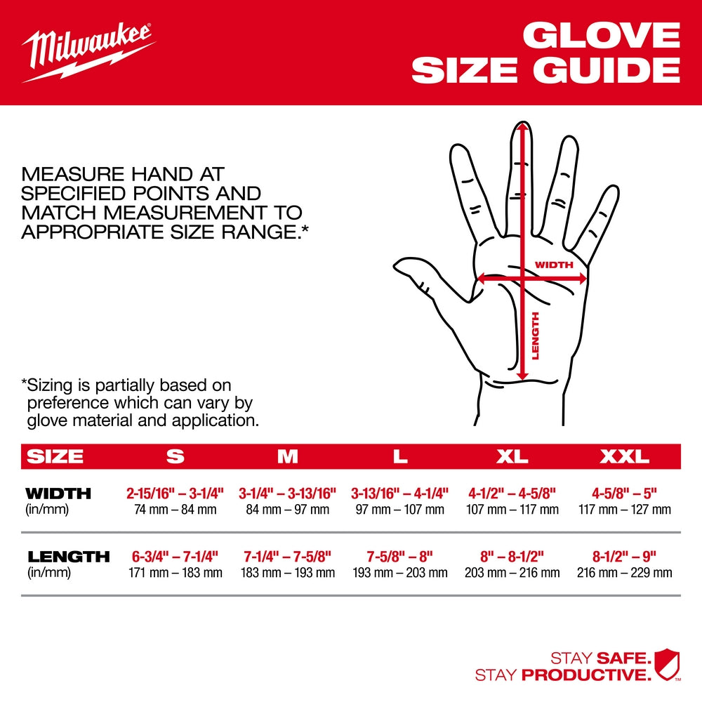 Milwaukee 48-73-7952B 12-Pack Cut Level 5 Winter Dipped Gloves - L