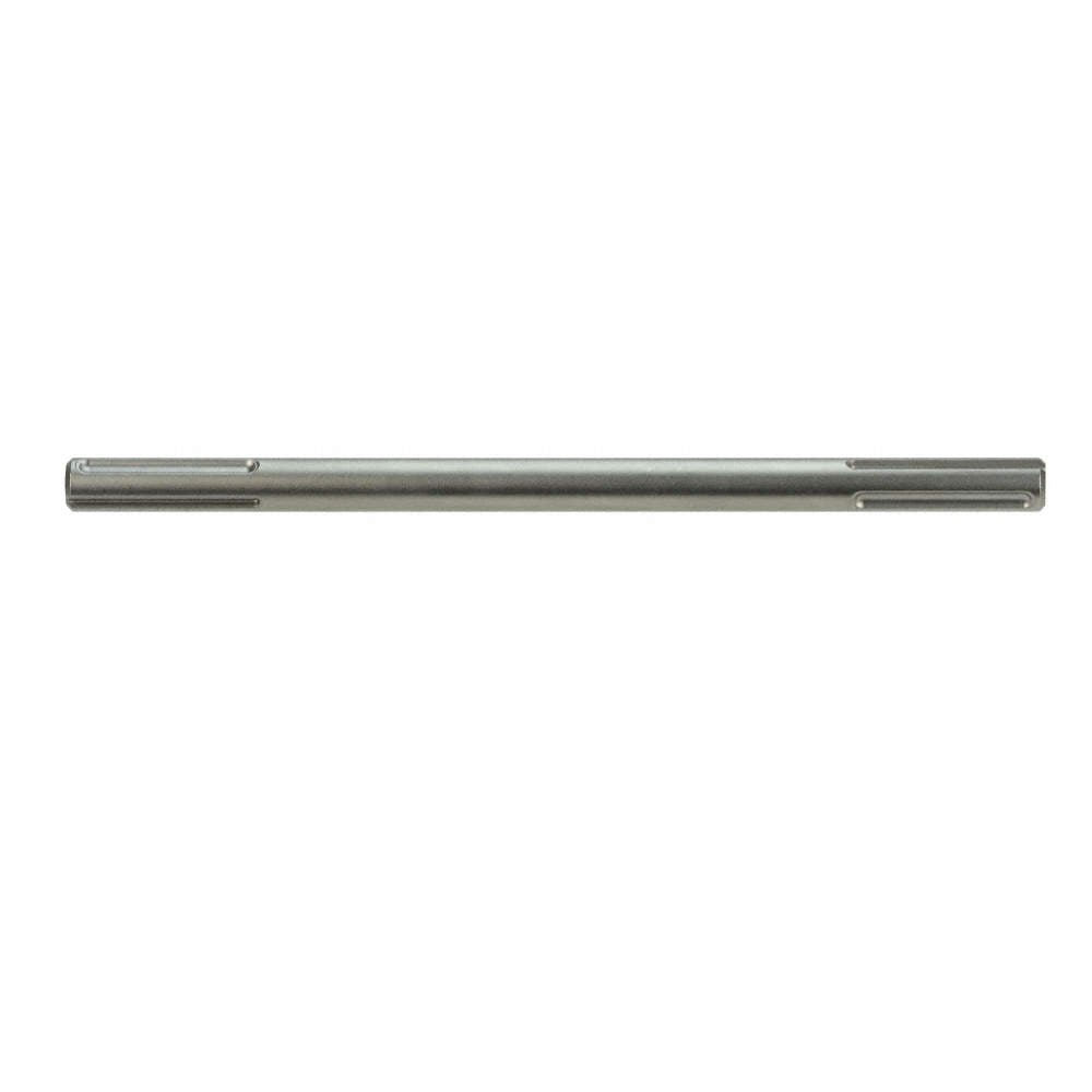 Gray metal SDS-Max adapter shaft with locking slots on both ends.