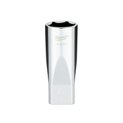 Milwaukee 1/2 in. drive 15/16 in. SAE 6-point deep socket with four flat sides and chrome finish.