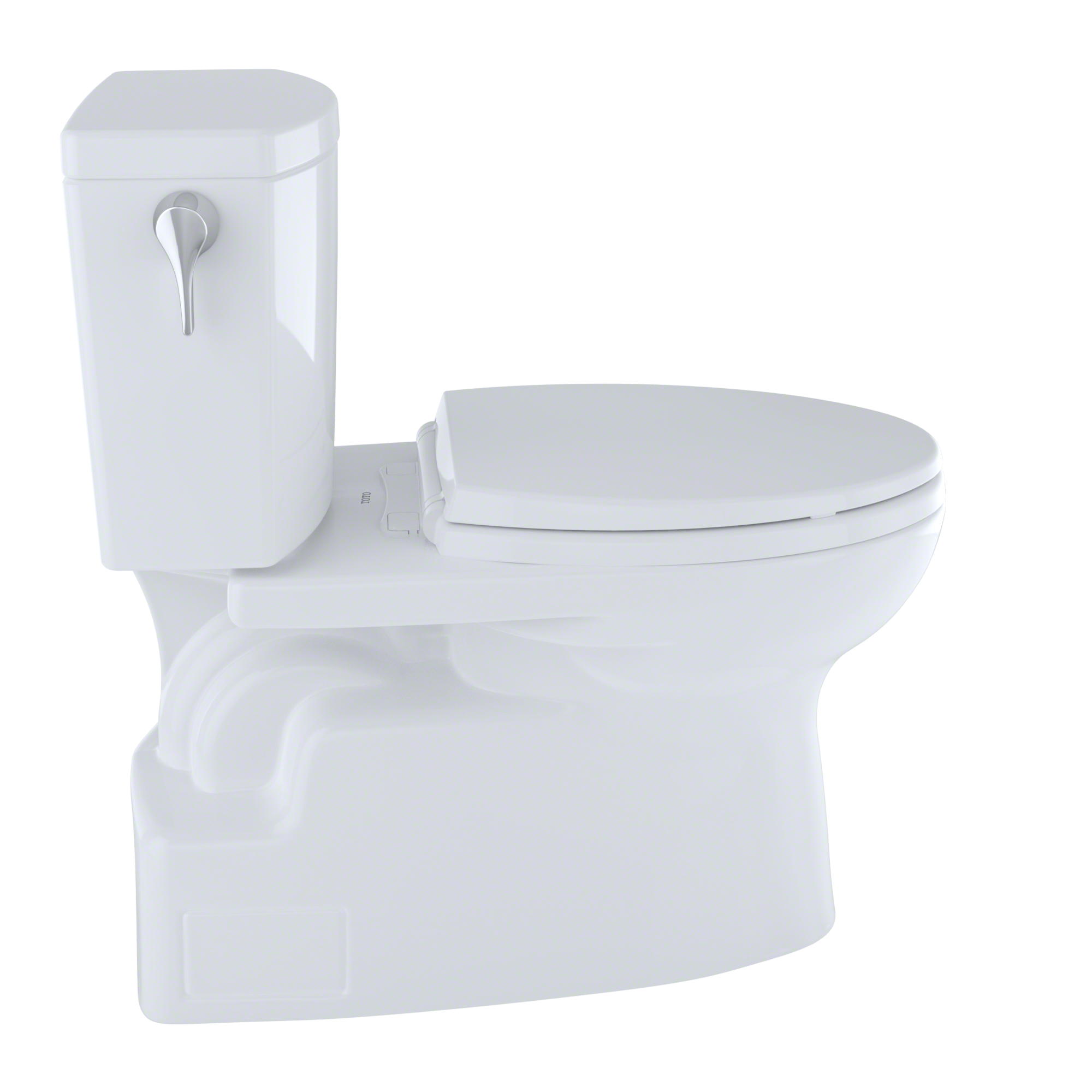 Toto Vespin II 1G Two Piece Elongated Universal Height Toilet with CEFIONTECT 1.0 GPF Less Seat in Cotton White