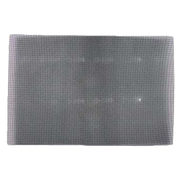 Rectangular gray sanding screen with fine mesh texture surface.