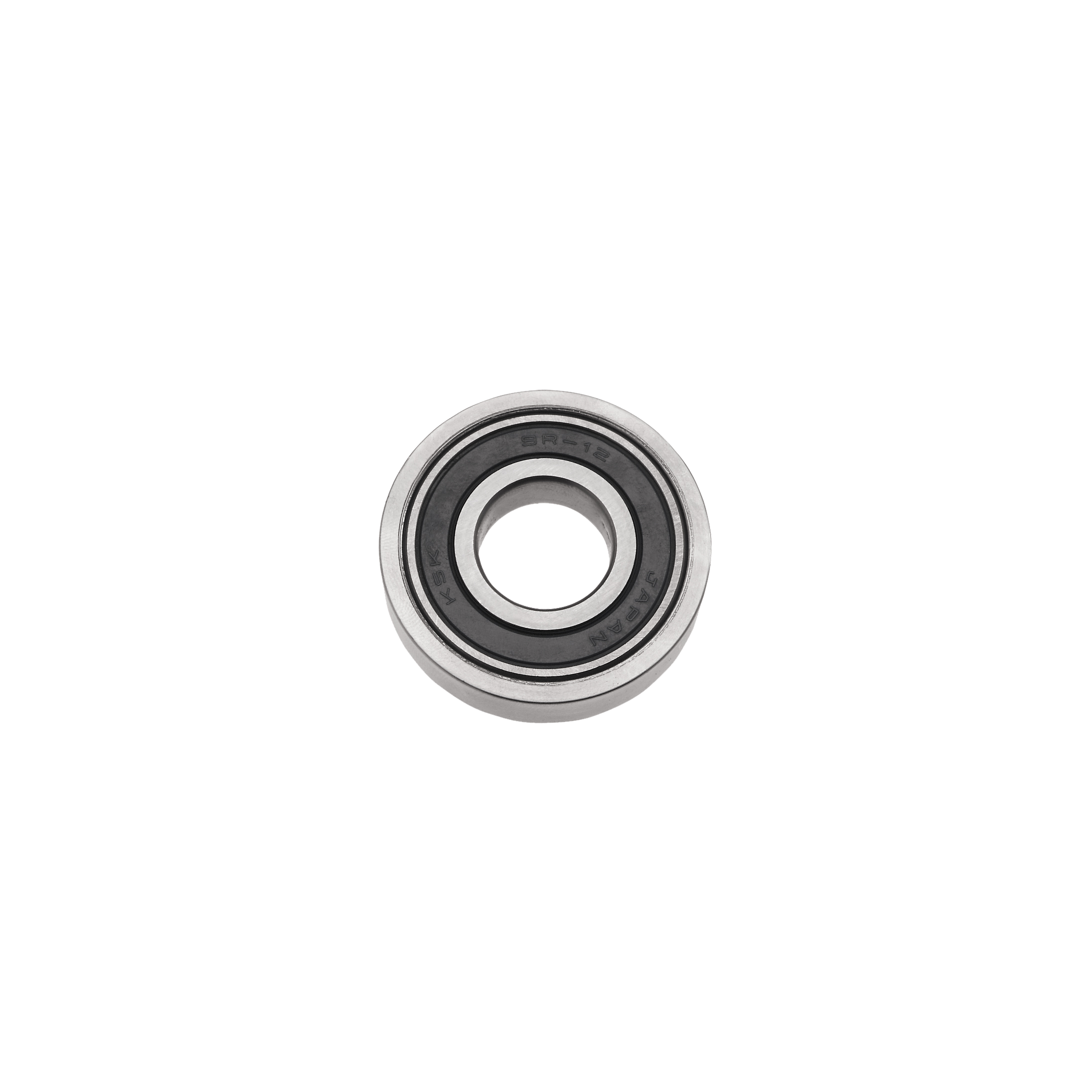 Silver and black ball bearing rub collar with 48mm diameter, circular metal component with central opening.