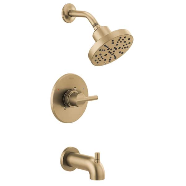 Delta Nicoli Monitor 14 Series Single Function Shower Head, Tub Filler & Trim Set