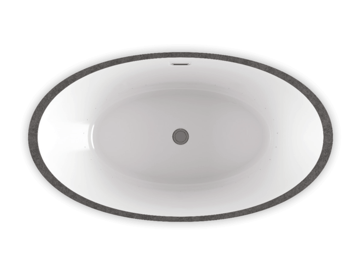 Bain Ultra Charism 6436 Oval Freestanding 2-Person 51 Gallon 35 Jet Thermomassuer Bathtub with 1-1/2" Standard Deck Heated Backrest and Heated Headrest in White - BCH3OF00T-01