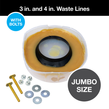 Oatey Harvey No-Seep 10 Toilet Gasket Wax Ring With Bolts - 1109-N - 10 pack