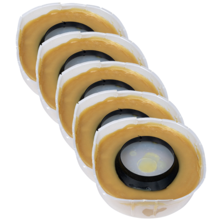 Oatey Harvey No-Seep 10 Toilet Gasket Wax Ring With Bolts - 1109-N