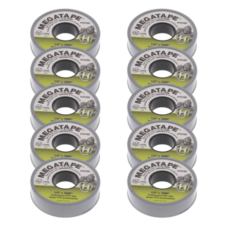 Oatey Hercules PTFE Thread Seal Tape, 1/2" x 1000", High-Density in Gray - 15100