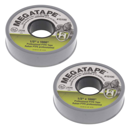 Oatey Hercules PTFE Thread Seal Tape, 1/2" x 1000", High-Density in Gray - 15100