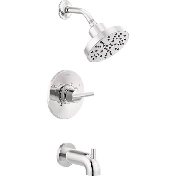 Delta Nicoli Monitor 14 Series Single Function Shower Head, Tub Filler & Trim Set