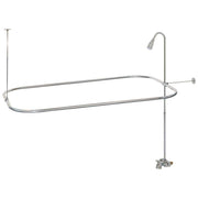 Eastman EZ-FLO Bathcock Portable Add-On Shower Riser in Chrome - 11123