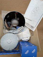 Closeout Open Box Grohe 35020000 Eurosmart Cosmopolitan Single-Handle 2-Spray Shower Faucet Trim Kit Chrome