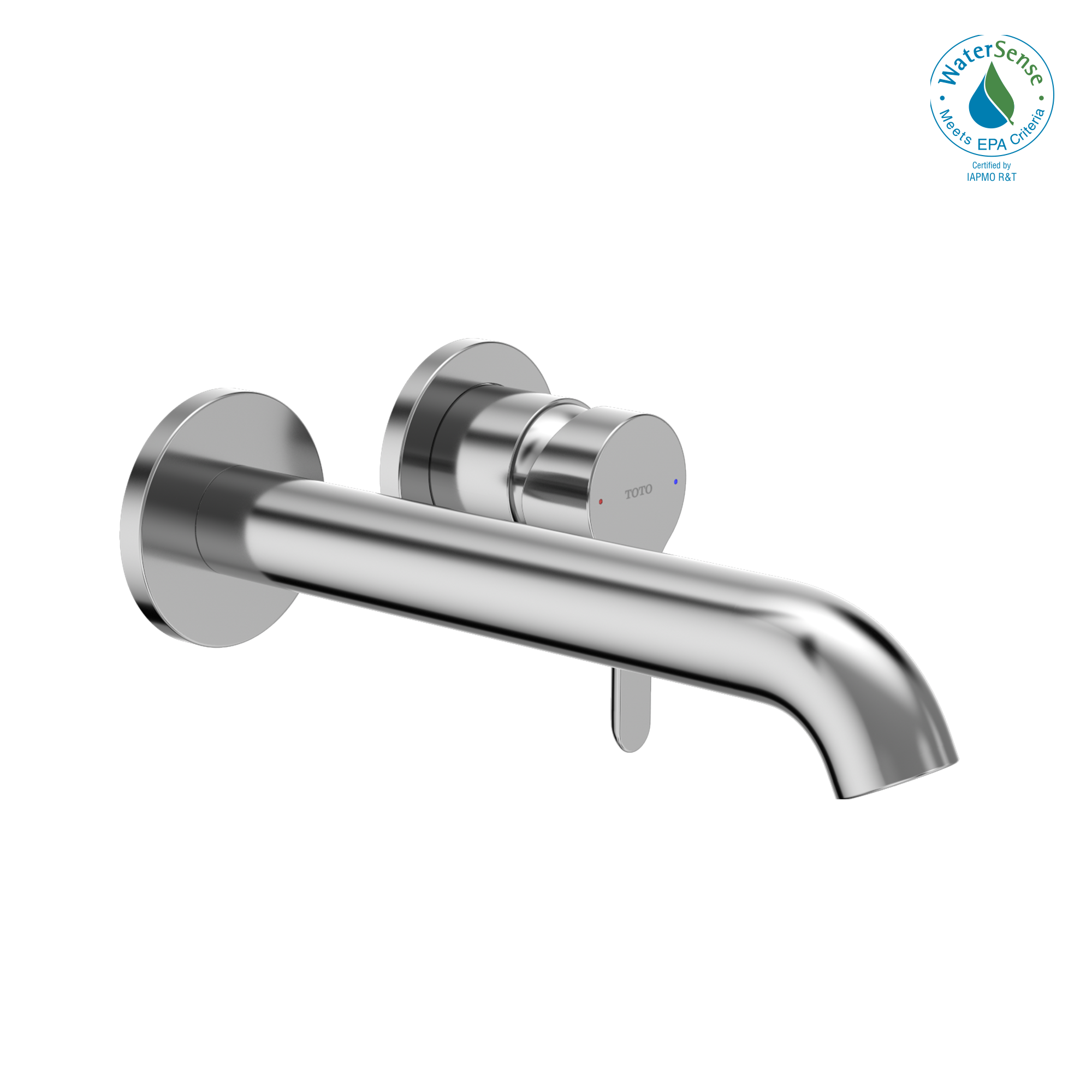 Toto LB 1.2 GPM Wall-Mount Single-Handle L Bathroom Faucet with COMFORT GLIDE Technology, Polished Chrome - TLS01310U#CP