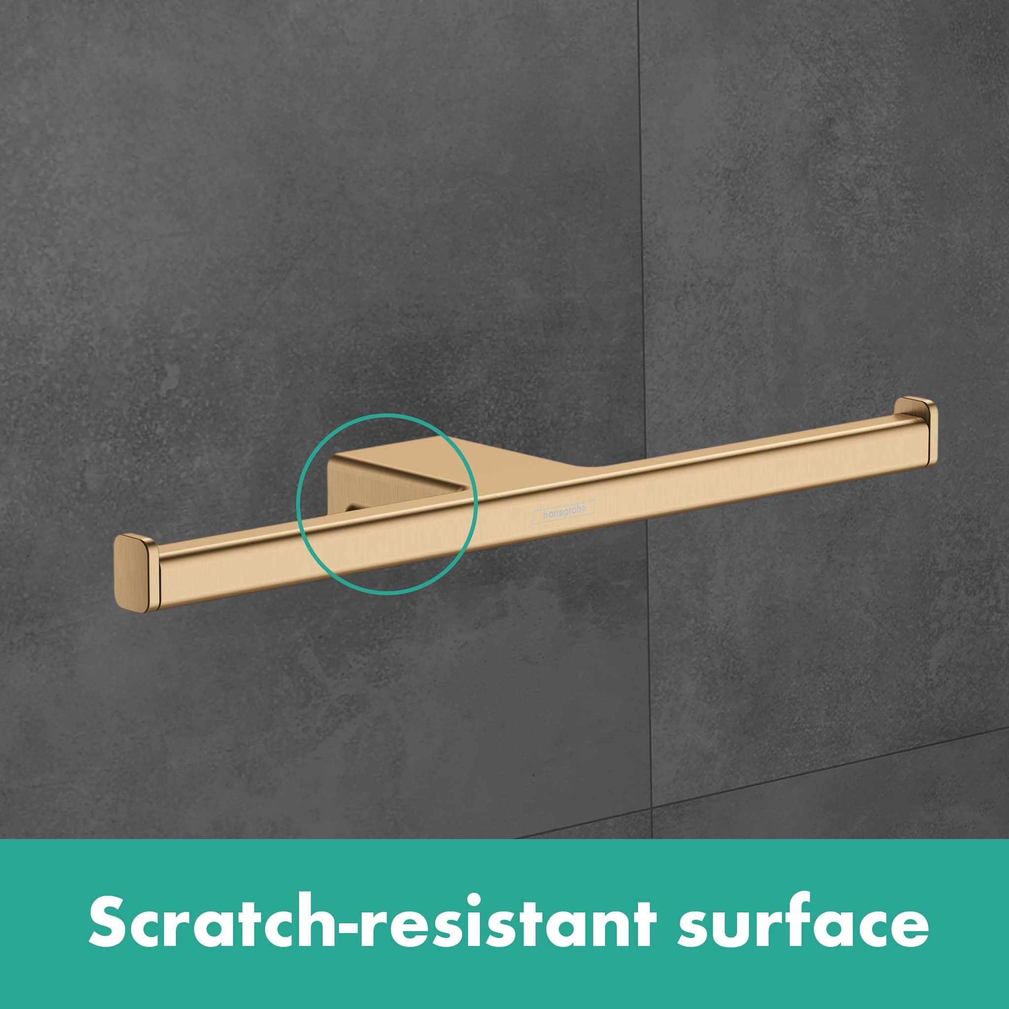 Hansgrohe 41748140 AddStoris Toilet Paper Holder in Brushed Bronze