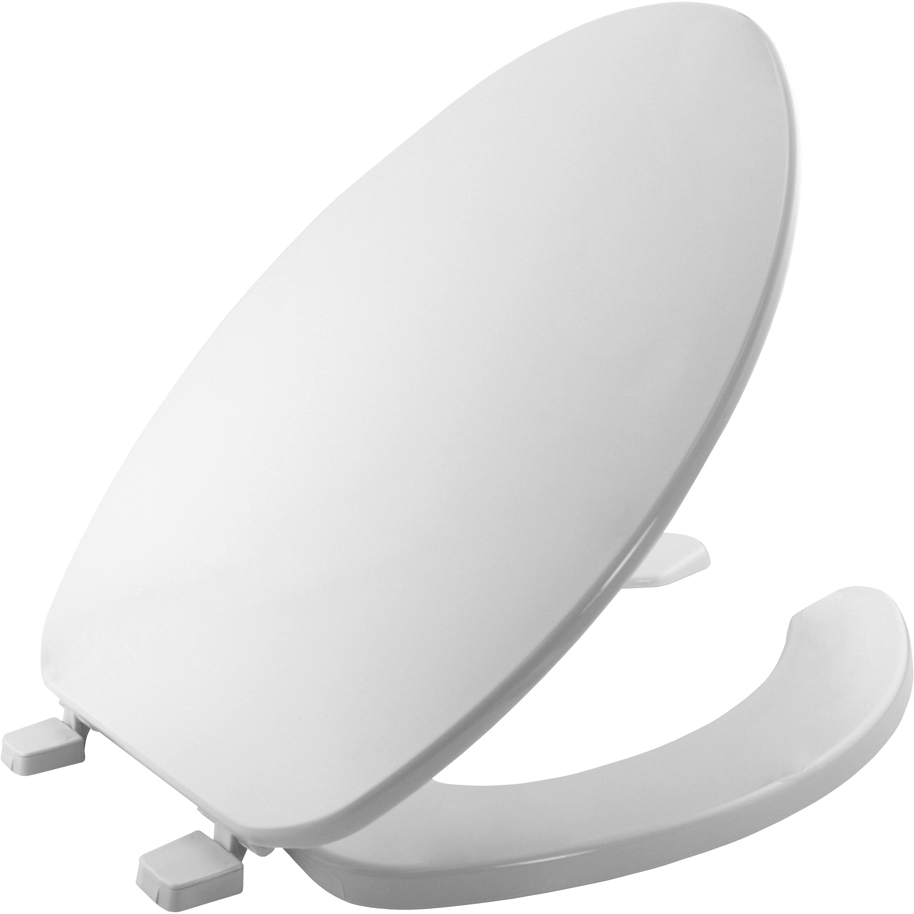 Bemis 175 000 Elongated Open Front Toilet Seat in White