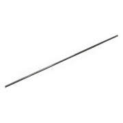 Satin stainless steel linear channel trim with narrow rectangular profile, 96 inches long.
