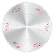 Freud 550mm circular saw blade with carbide-tipped teeth and center arbor hole.