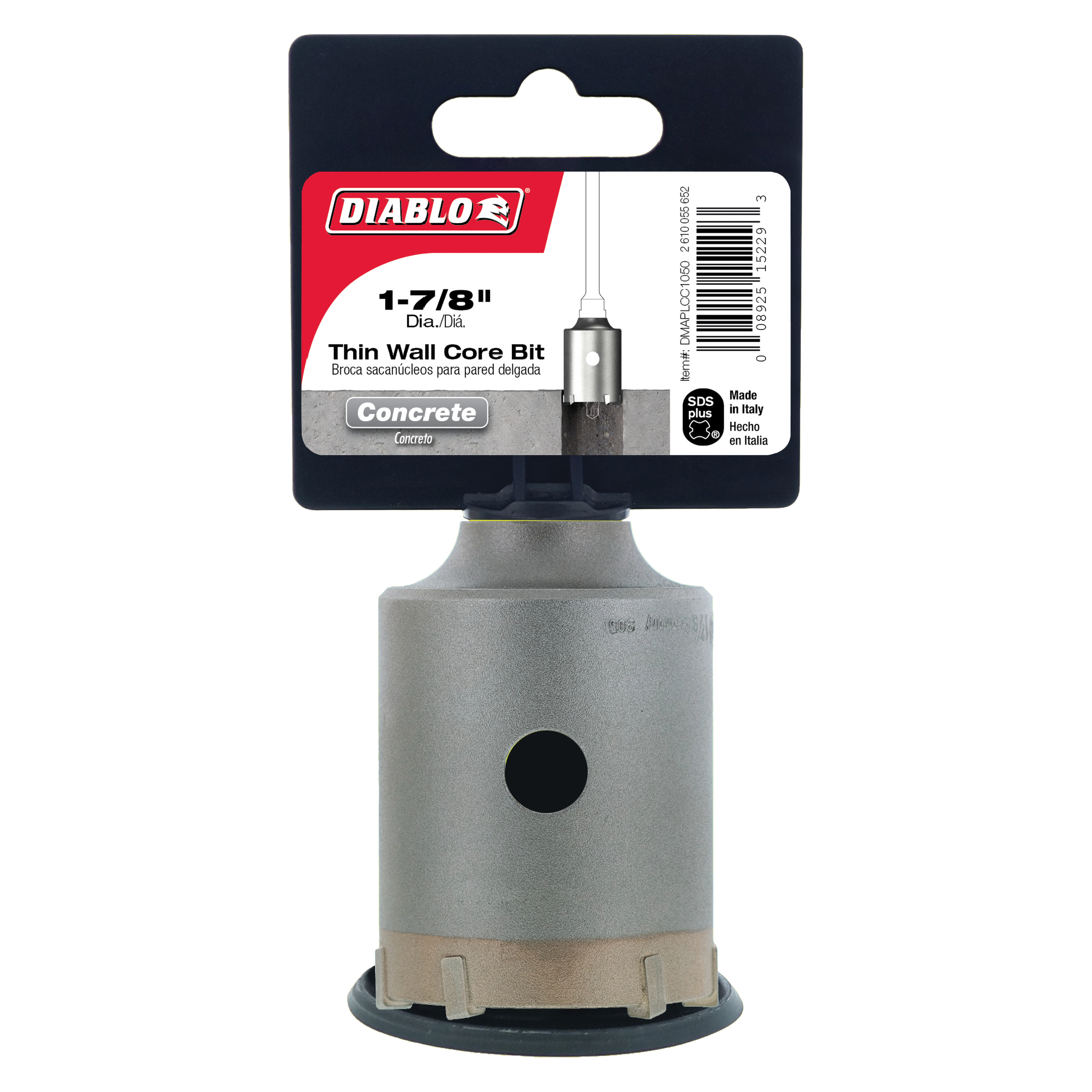 Diablo DMAPLCC1050 1-7/8 in. SDS-Plus Thin Wall Carbide Tipped Core Bit - 5 Pack