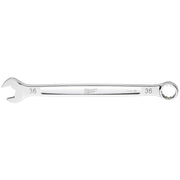 Chrome 36mm combination wrench with open end on left and ring end on right, marked "36" on both ends.