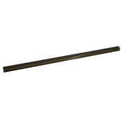 Oil rubbed bronze linear drain grate with perforated surface pattern, approximately 60 inches long.
