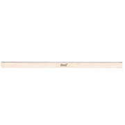 Long, thin metal planer knife with beige backing and Freud branding on light background.
