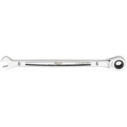 Chrome 6mm ratcheting combination wrench with open end and ratchet head, model number marked on shaft.
