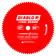 Diablo D1280CF 12 in. x 80 Tooth Steel Demon Cermet II Saw Blade for Metals and Stainless Steel