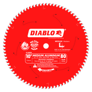 Diablo D1080N 10 in. x 80 Tooth Medium Aluminum Saw Blade - 10 Pack