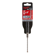 Milwaukee SDS-Plus drill bit with hexagonal shank in black packaging labeled 5/32 x 5 inches.
