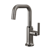 Brizo Kintsu Beverage Faucet with Square Spout in Lumicoat Black Onyx - 61307LF-C-BNX-L