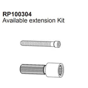 Brizo RP100304 stem extender with threaded screw and splined connector shaft.