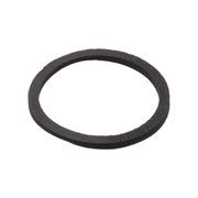 Black rubber gasket ring with textured surface and oval shape.