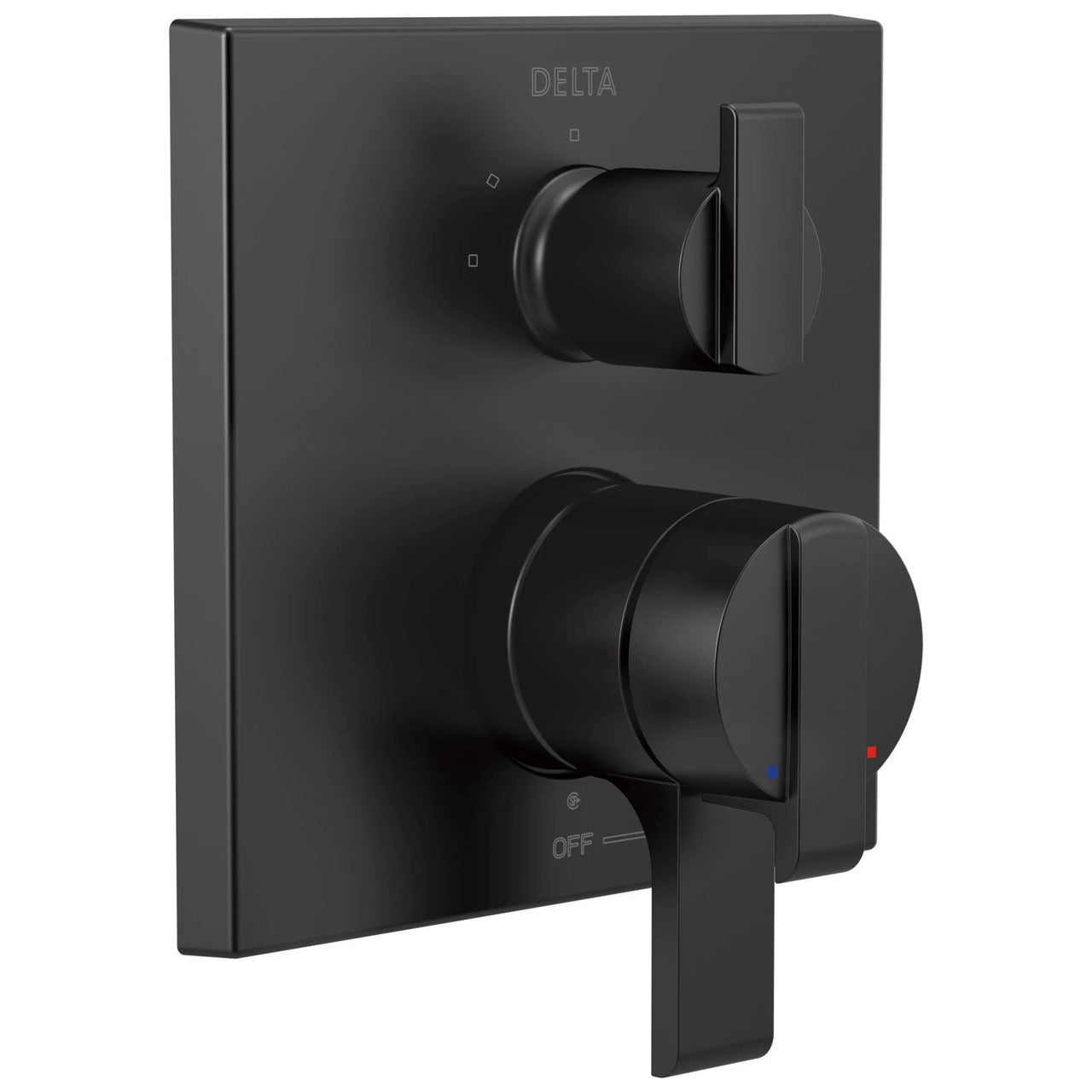 Delta Ara Angular Modern Monitor 17 Series Valve Trim with 3-Setting Integrated Diverter