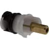 Ceramic stem unit assembly with black threaded connector and brass fitting.
