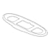 Delta Classic RP62933 oval rubber gasket with grooved ridges, white background.