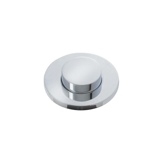 Brushed bronze decorative air switch push button with tuxedo-style dome and flat circular base.