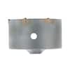 Four-pack of gray cylindrical SDS-Plus core bits with carbide tips and center hole.