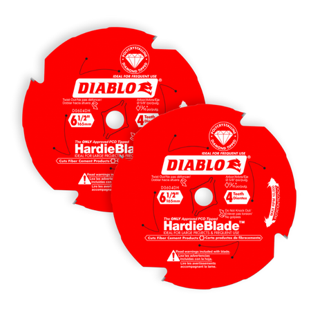 Diablo D0604DHA 6-1/2 in. x 4 Tooth (PCD) Fiber Cement HardieBlade