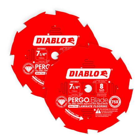 Diablo D0708LF 7-1/4 in. x 8 Tooth (PCD) Laminate Flooring PERGOBlade