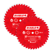 Diablo D1040UX 10 in. x 40 Tooth Ultimate General Purpose Saw Blade - 2 Pack