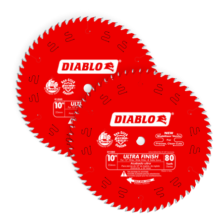 Diablo D1080X 10 in. x 80 Tooth Ultra Finish Saw Blade