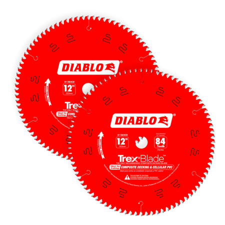 Diablo D1284CD 12 in. x 84 Tooth Composite Material/Plastics TrexBlade