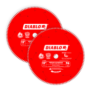 Diablo D1296N 12 in. X 96 Tooth Medium Aluminum Saw Blade - 2 Pack