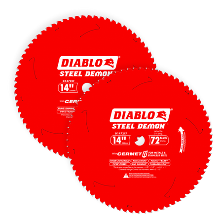 Diablo Steel Demon Cermet II 14 inch, 72-Teeth Saw Blade - D1472CF