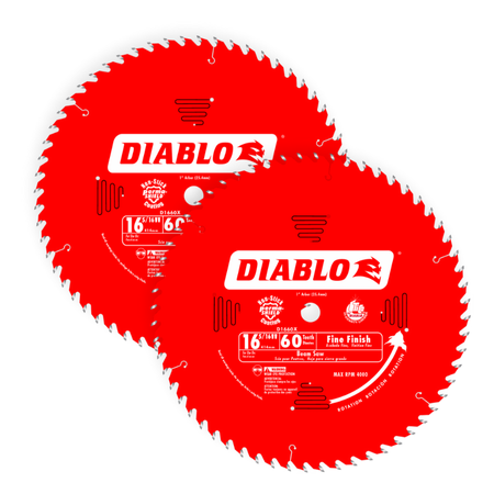 Diablo 16-5/16th inch, 60-Teeth Fine Finish Saw Blade - D1660X