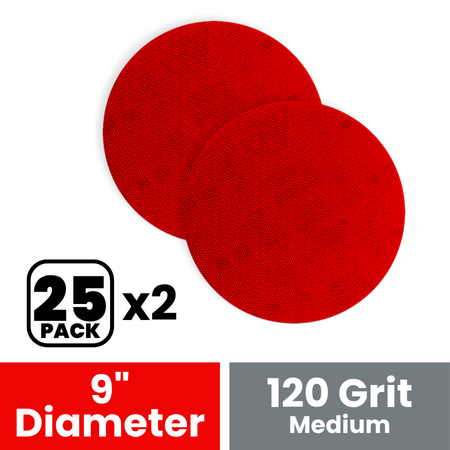 Diablo DND090120H25G 9 in. 120 Grit (Medium) Drywall SandNET Discs (25-Pack)