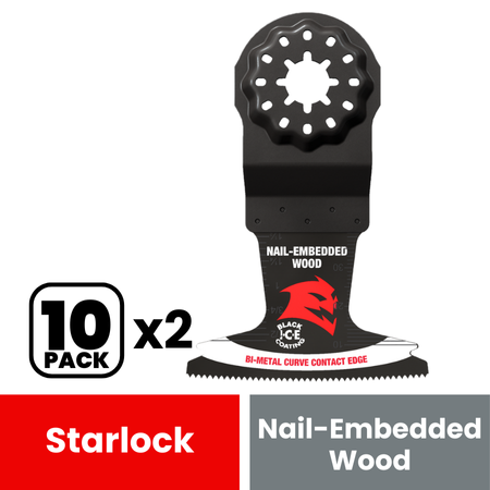 Diablo DOS250BW10 2-1/2 in. Starlock Bi-Metal Oscillating Blade for Nail-Embedded Wood