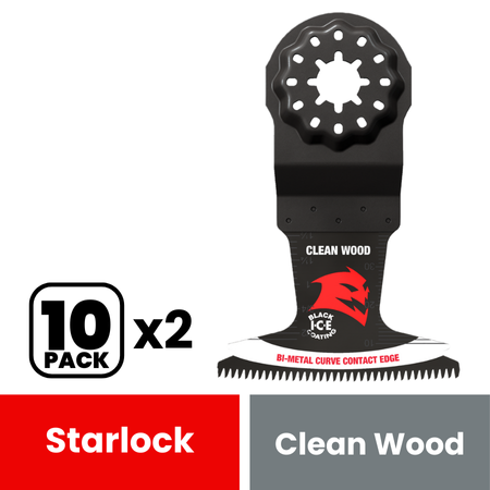 Diablo DOS250JBW10 2-1/2 in. Starlock Bi-Metal Oscillating Blade for Clean Wood (10-Pack)