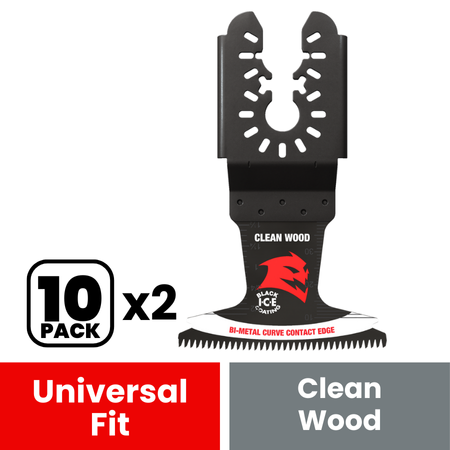 Diablo DOU250JBW10 2-1/2 in. Universal Fit Bi-Metal Oscillating Blade for Clean Wood (10-Pack)