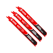 Diablo 9" 8TPI AMPED Steel Demon Carbide Teeth Reciprocating Saw Blades for Thick Metal (3-Pack) - DS0908CFA3