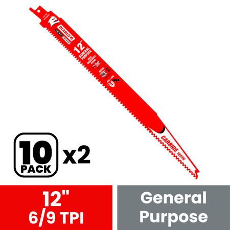 Diablo DS1209CGP10 12 in. Demo Demon Carbide General Purpose Recip (10-Pack)